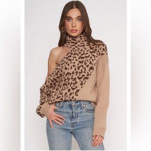 4Si3NNA Manny Leopard sweater NWT